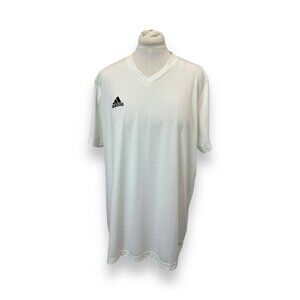Adidas Aeroready Mens White Sports Tee Size 2XL - Breathable & Lightweight